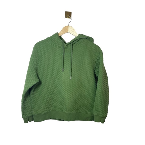 Zyia Active Women’s Pine Quilted Pullover Hoodie in Green Size M - Picture 3 of 11